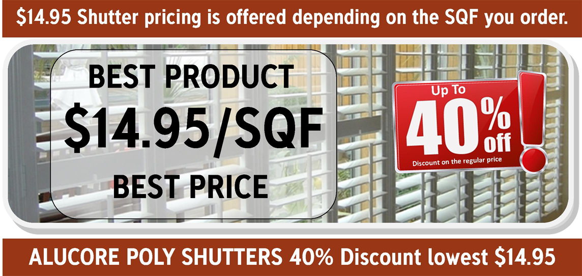 30% off shutters in Orlando